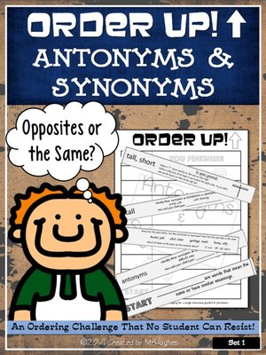 cover image of Order Up! Synonyms and Antonyms